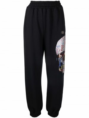 Спортивные брюки с принтом Skull Philipp Plein. Цвет: черный