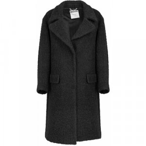Пальто , средней длины, размер 44, черный MOSCHINO. Цвет: черный