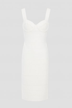 Бандажное платье HERVÉ LÉGER, белый Léger