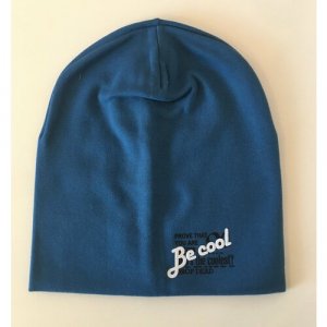 Шапка бини BEcool, размер 52-54, сине-голубой Becool