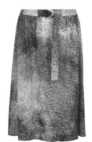 Юбка-миди с эластичным поясом и карманами Kenzo. Цвет: темно-серый
