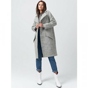 Пальто , размер 44, серый FLY. Цвет: серый/серый меланж