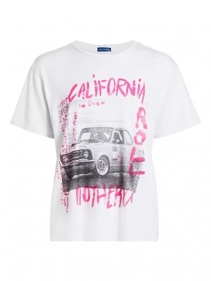 Хлопковая футболка Rowdy с графическим рисунком , цвет california roll Mother