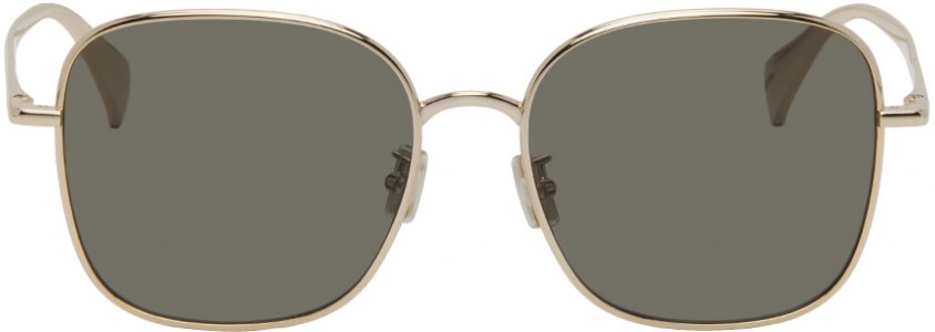 Золотые солнцезащитные очки Paris с боке и цветочным узором Kenzo