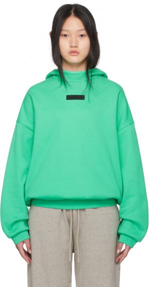 Зеленый пуловер с капюшоном , цвет Mint leaf Fear Of God Essentials