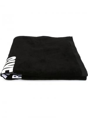 Полотенце с вышитым логотипом Givenchy. Цвет: чёрный
