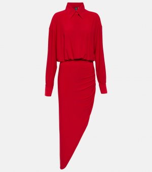 Платье из джерси с драпировкой , красный Norma Kamali