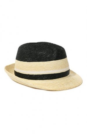 Соломенная шляпа Prada. Цвет: разноцветный