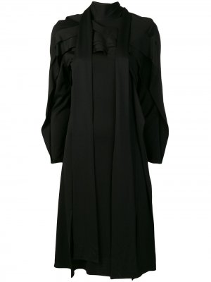 Панельное платье с длинными рукавами Koché. Цвет: черный