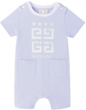 Голубое боди с принтом Givenchy