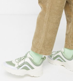 Зеленые кроссовки на массивной подошве -Зеленый Monki