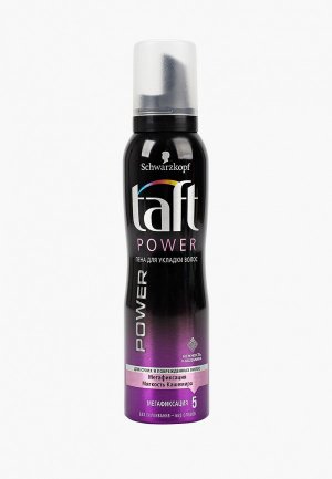 Пена для укладки Taft Power Нежность кашемира, сухих и поврежденных волос, мегафиксация 150мл. Цвет: прозрачный