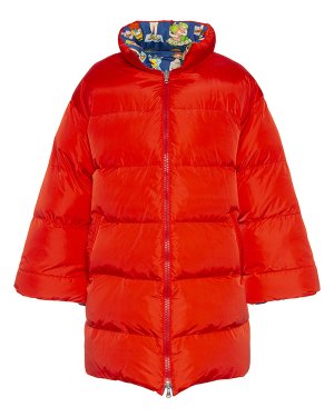 Двусторонняя куртка-пуховик B13012 xs красный SCRAMBLED_EGO. Цвет: красный