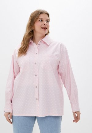 Рубашка Modress. Цвет: розовый