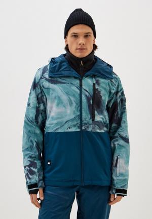 Куртка сноубордическая Quiksilver MISSION PRT BL. Цвет: бирюзовый