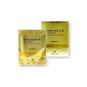[3W CLINIC] Гидрогелевая маска для лица Collagen & Luxury Gold Energy 30 г 5 шт. 3w Clinic