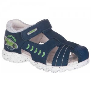 Кожаные сандалии , размер 25 Kapika. Цвет: голубой/синий