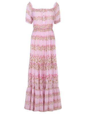 Платье хлопковое LUISA BECCARIA. Цвет: розовый