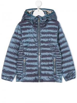 Пуховое пальто на молнии Ciesse Piumini Junior. Цвет: синий