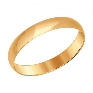 Обручальное кольцо из золота, 4 мм SOKOLOV