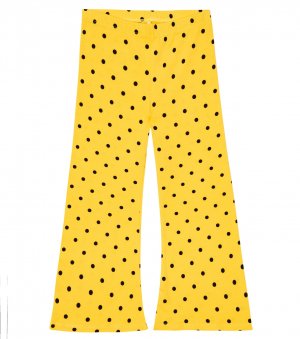 Расклешенные брюки из джерси в горошек , желтый Mini Rodini