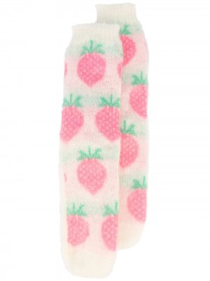 Носки с принтом Ashley Williams. Цвет: розовый