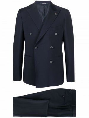 Double-breasted two-piece suit Tagliatore. Цвет: синий