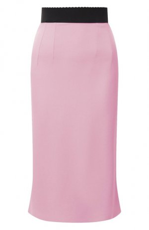 Юбка-миди Dolce & Gabbana. Цвет: розовый