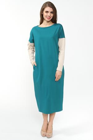 Платье миди Disetta. Цвет: зеленый