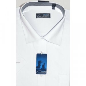 Рубашка , размер 50RU/L/178-186/41 ворот, белый Maestro. Цвет: белый