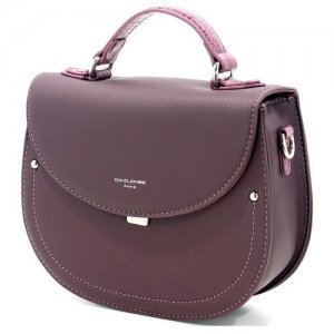 Стильная, влагозащитная, надежная и практичная женская сумка из экокожи David Jones 6135-2/DARK-BORDEAUX. Цвет: красный/бордовый