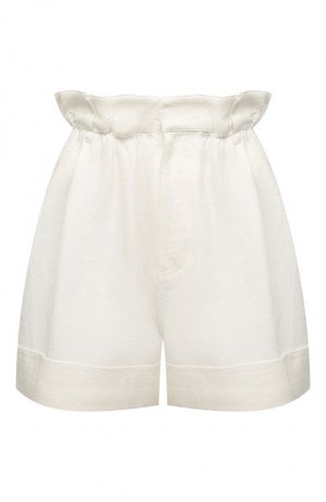 Льняные шорты Giorgio Armani. Цвет: белый