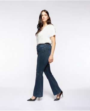 Женские расклешенные джинсы с пятью карманами и стандартной талией , синий Fiorella Rubino