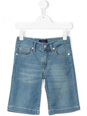 Джинсовые шорты длиной до колена Harmont & Blaine Junior. Цвет: синий