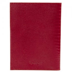 Обложка для паспорта FABULA O.1.КК.красный, Reptile нат.кожа Befler. Цвет: красный