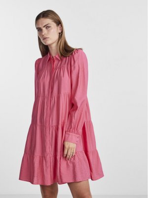 Платье-рубашка свободного кроя Yas, розовый YAS