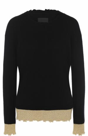 Кашемировый пуловер с круглым вырезом RTA. Цвет: черный