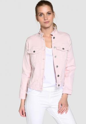 Куртка джинсовая Southern Cotton Jeans. Цвет: розовый