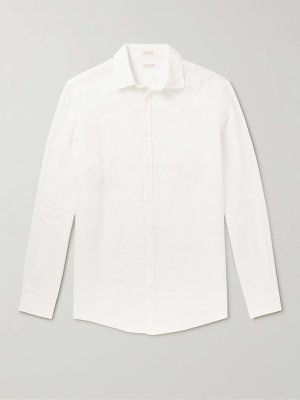 Рубашка Canary из хлопка и поплина MASSIMO ALBA, белый Alba