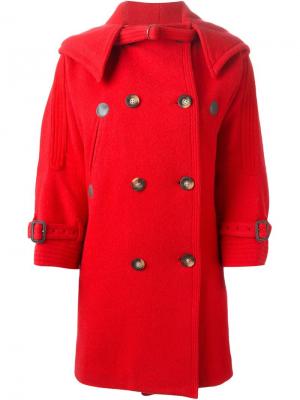 Пальто с капюшоном Tsumori Chisato. Цвет: красный
