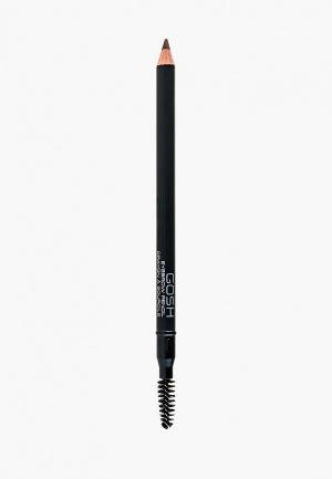 Карандаш для бровей Gosh Eyebrow Pencil, 1,2 г, 04 Mahagony. Цвет: прозрачный
