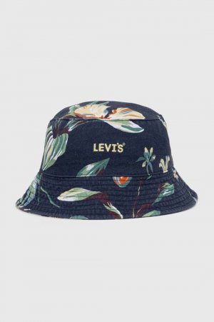 Хлопковая шапка Levi's, темно-синий Levi's