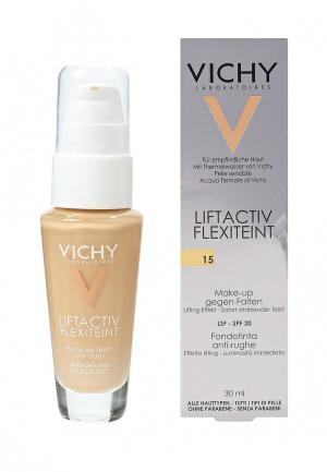 Тональный крем Vichy LIFTACTIV FLEXILIFT с эффектом лифтинга, опаловый оттенок, тон 15, 30 мл. Цвет: бежевый