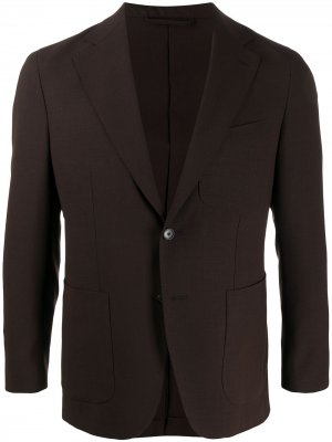Пиджак с карманами Caruso. Цвет: коричневый