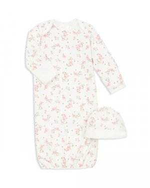 Розовое платье для девочек и усилитель; Комплект шапок - детский , цвет Ivory/Cream Little Me