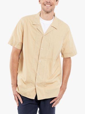 Armor Lux Chemise MC Comfort Кубинская рубашка с коротким рукавом, бежевый E23