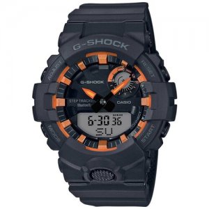 Наручные часы CASIO ``CASIO`` GBA-800SF-1A мужские японские с шагомером, Bluetooth-соединением и высокой водозащитой, синий, черный