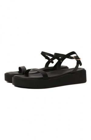 Кожаные сандалии Irida Ancient Greek Sandals. Цвет: чёрный
