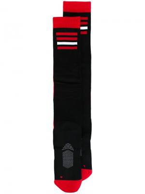 Носки с полосками KTZ. Цвет: чёрный