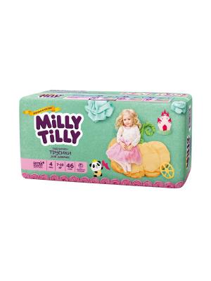 Milly Tilly Детские подгузники-трусики для девочек  4 (7-10кг) уп.46. Цвет: белый